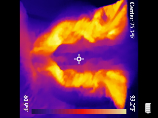 Thermal image scan