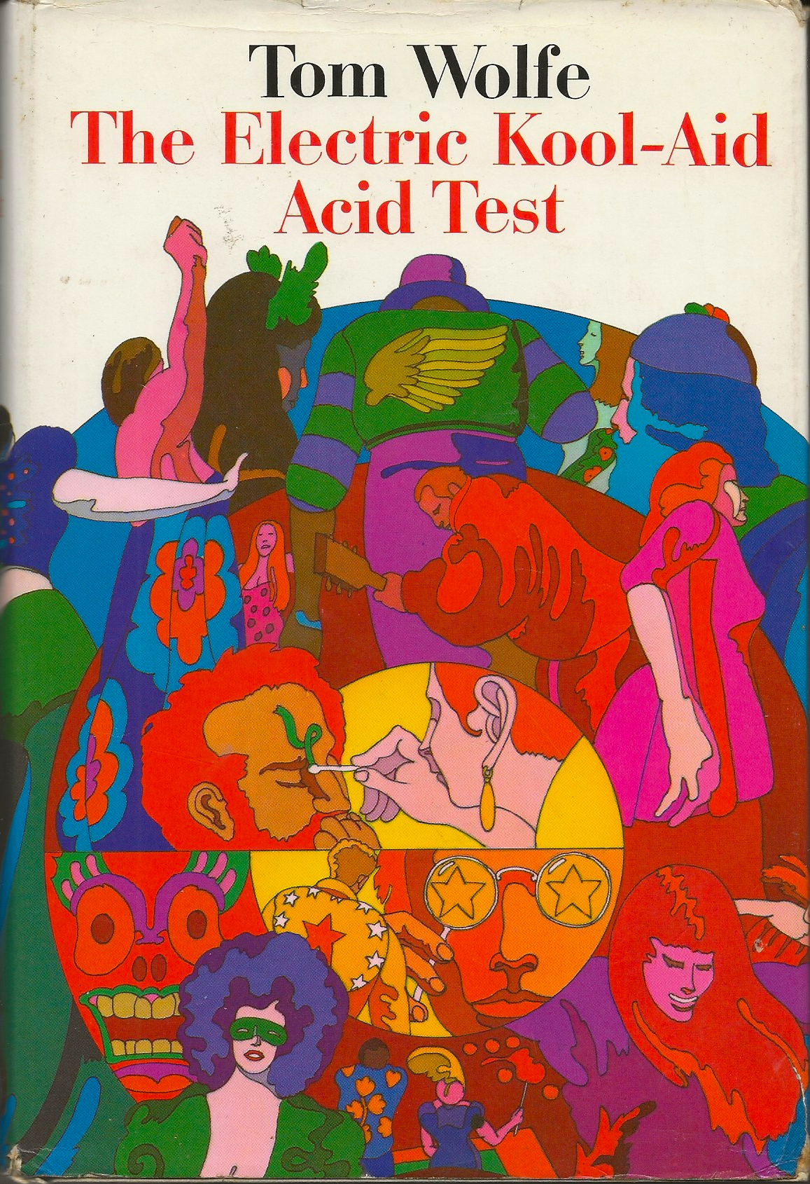 Tom Wolfe - Electric Kool Aid Acid Test psychedelic book cover (1968)